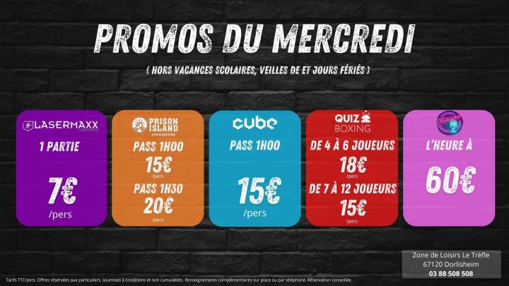 Promos hors vacances scolaires Wittenheim