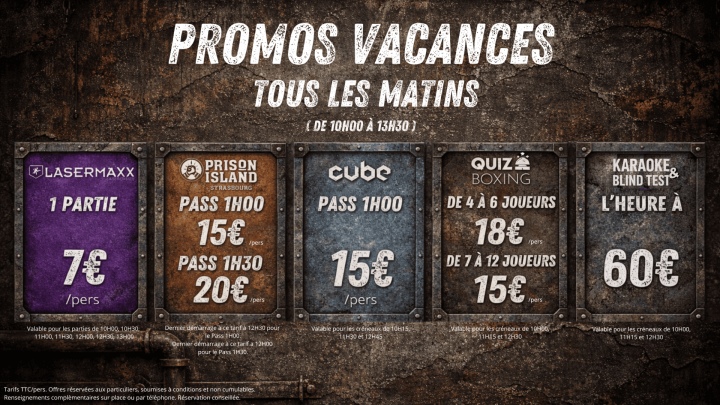 Promos matin vacances site internet