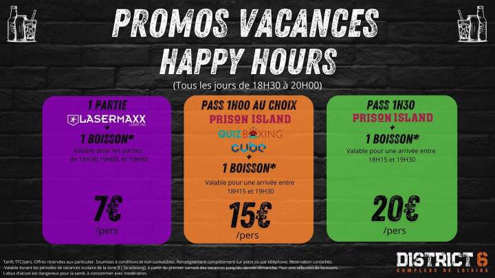 offres happy hours vacances