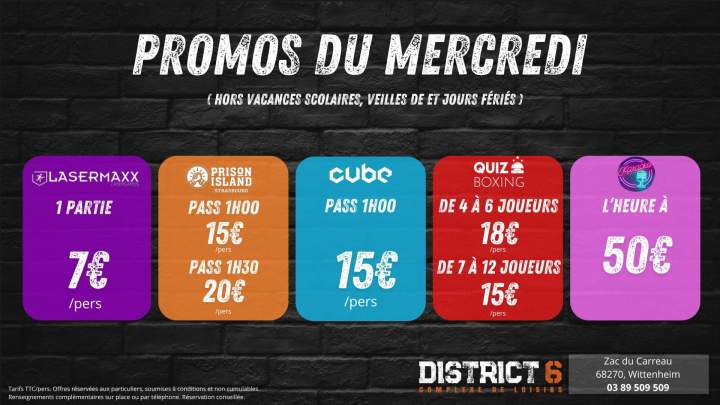 Promos hors vacances scolaires Wittenheim