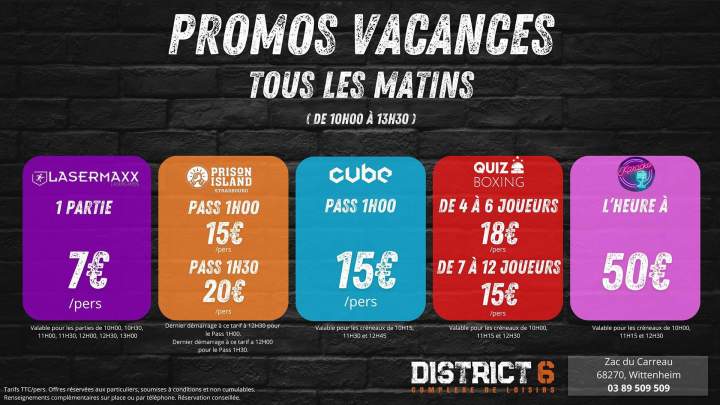 promos vacances matin